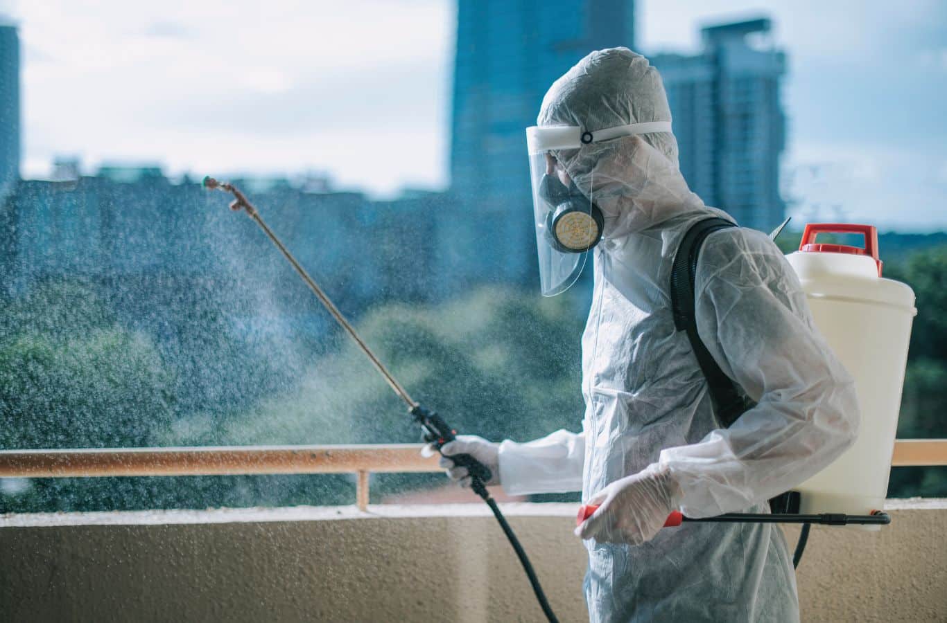 A pest control expert from Cura Termite and Pest Control carefully inspecting a property in Diamond Bar, CA, ensuring high-quality service and complete pest elimination. Pest Control near me.