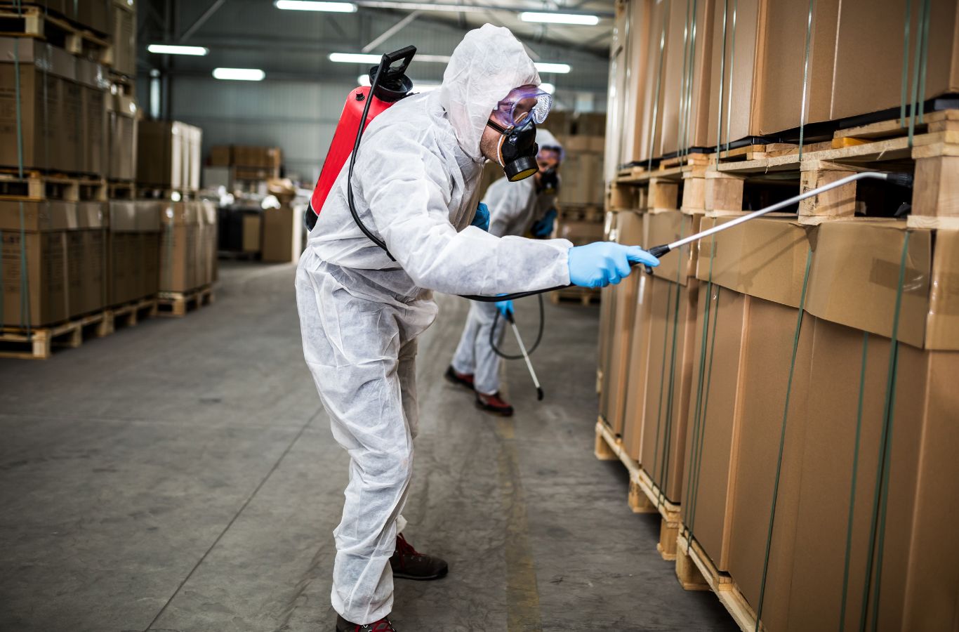 Cura Termite and Pest Control technician performing pest control in Newport Beach using advanced tools to ensure safe treatment and effective long-term pest prevention