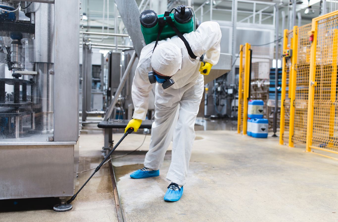 Cura Termite and Pest Control technician performing commercial pest control in Ladera Ranch, CA using advanced tools to ensure safe treatment and long-term prevention