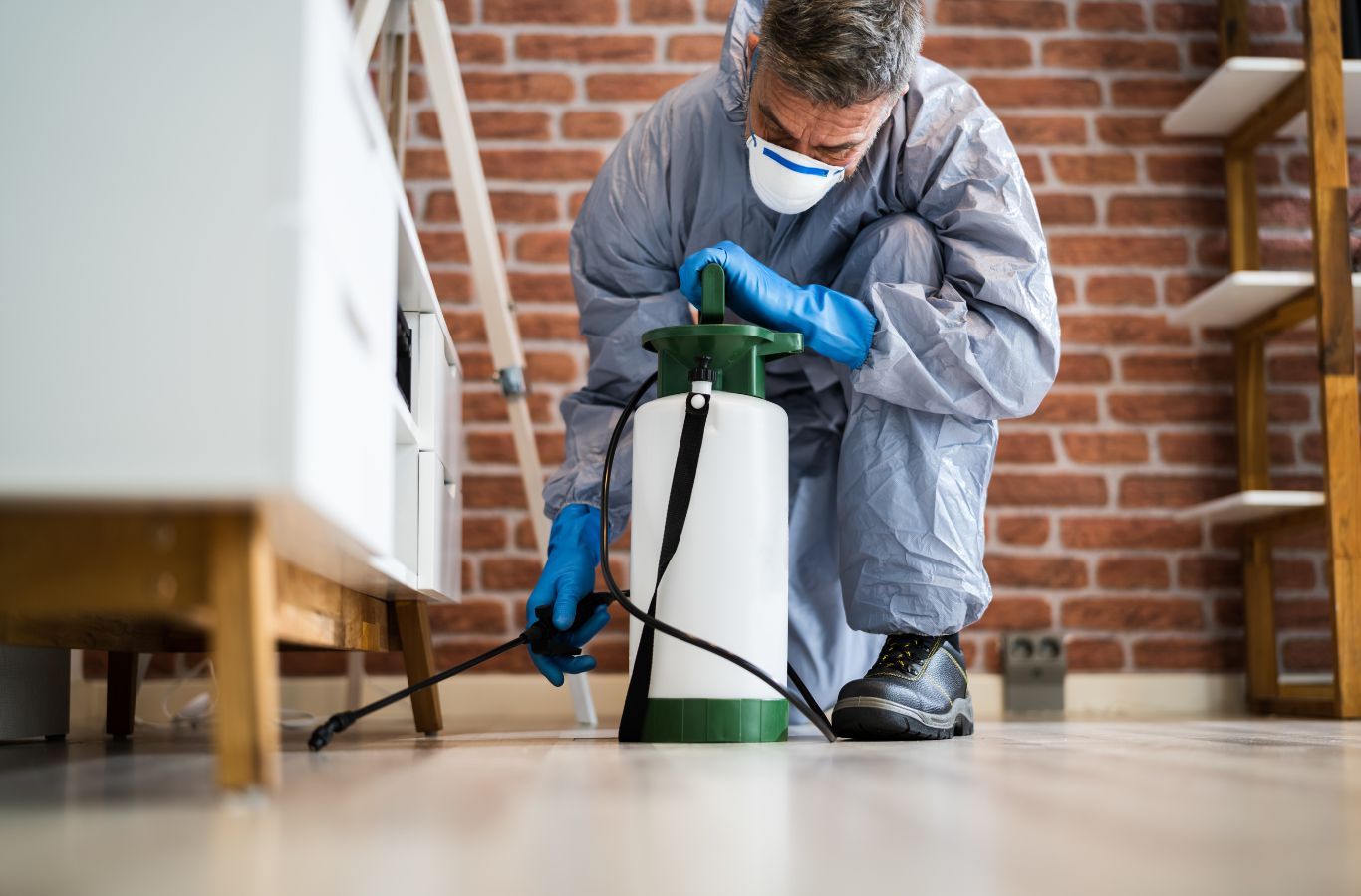 Cura Termite and Pest Control technician performing pest extermination in Brea using advanced tools for safe, efficient, and long-lasting pest control