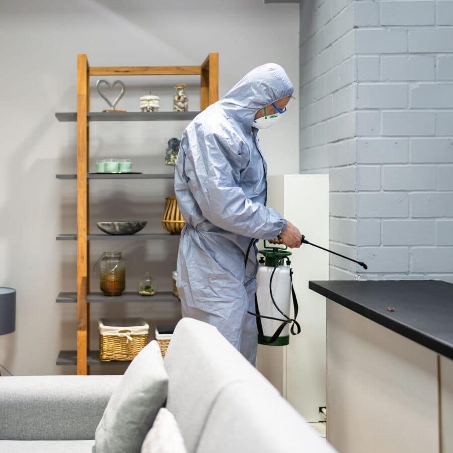 A CURA Termite & Pest Control technician delivering pest control in Long Beach, showcasing the benefits of local expertise for essential pest management.